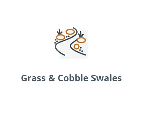 Grass and Cobble Swales